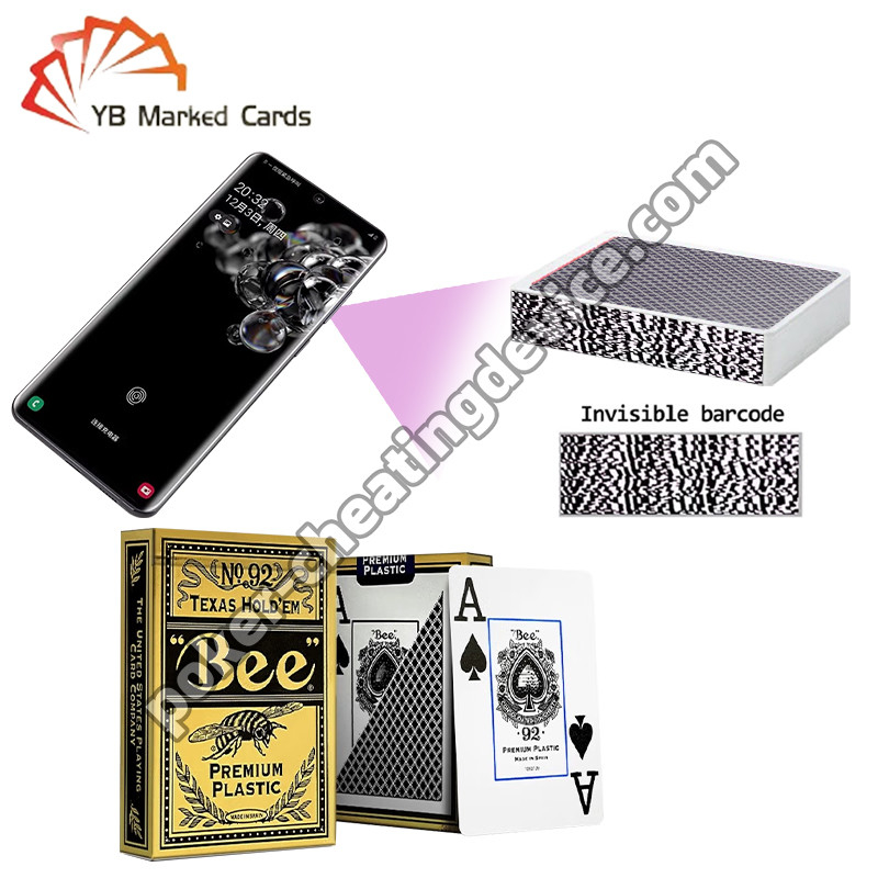Bee Entertainment Ειδικές Σημαντικές Βαρκοδίκες πλαστικές Texas Hold'em Μεγάλες ευρείες κάρτες