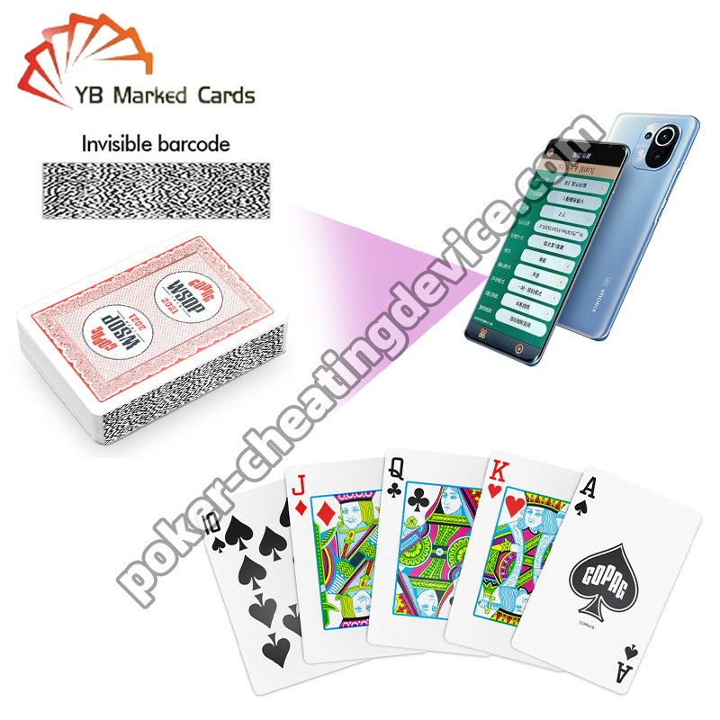 Copag 2021 WSOP 100% πλαστικό UV Barcode Σημειωμένα Παιχνίδια Κάρτες Μονό πακέτο Κόκκινο