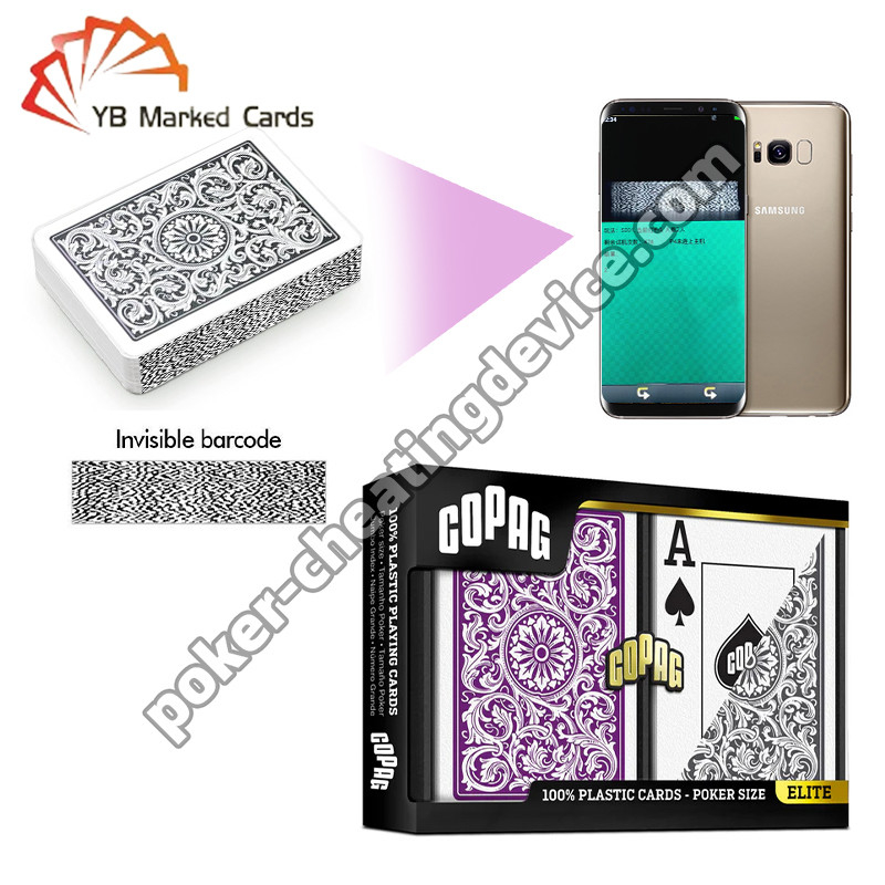 Copag 1546 Barcode Side Σημαντικές κάρτες Jumbo Index Πιόλε / Γκρι Διπλό Deck Set