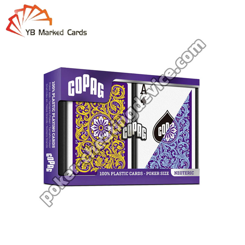 Copag Neoteric Barcode Marked Cards Κανονικό Index Μπλε / Κίτρινο Διπλό Σετ Τραπουλόχαρτων