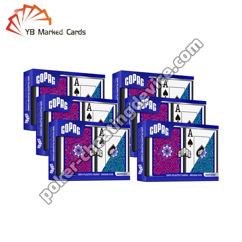 Copag Neoteric Marked Barcode Decks Jumbo Index Πράσινο / Κόκκινο Διπλό Σετ