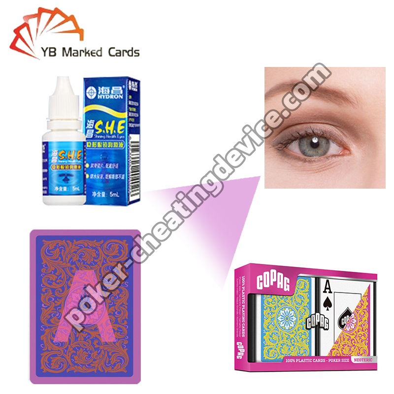 Υπερκόκκινοι φακοί επαφής με ακρίβεια ανίχνευσης 100% και περιεκτικότητα σε νερό ≥ 50% για την απάτη στο πόκερ