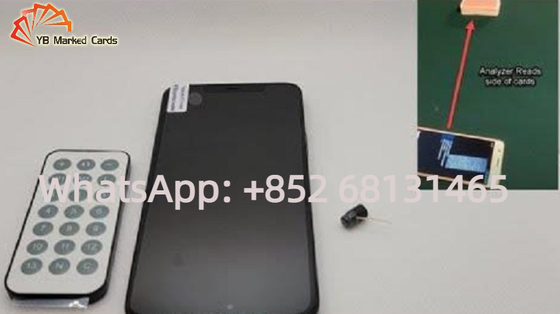 Χαρτοπαικτική λέσχη 20cm κρυμμένος κατάσκοπος ανιχνευτής καμερών με το ρολόι συσκευών ανάλυσης πόκερ