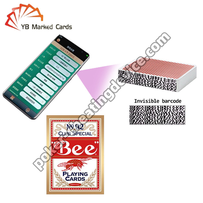 Μπι Πόκερ Τεξας Χόλντεμ Barcode Σημειωμένα Παιχνίδια Πάρτες Wide Πάρτες Μαύρο Κέντρο Χαρτί