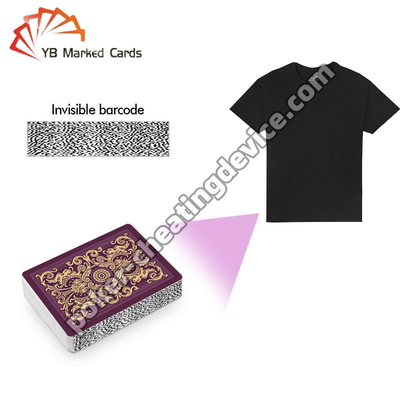 Τ-Shirt Σκανάρα κάρτας πόκερ για ανάλυση κάρτας πόκερ και γραμμικό κώδικα σήμανσης κάρτες παιχνιδιού