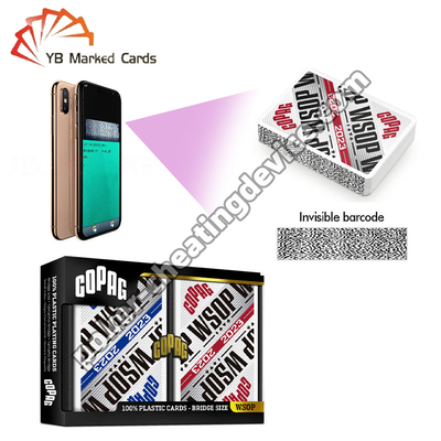 Copag WSOP Retro Design Υποκόκκινο-Σκανάρισμα Barcode Decks Μπλε / Κόκκινο διπλό