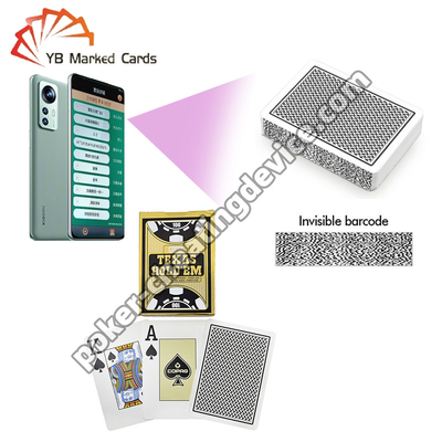 Copag Texas Hold'em Αόρατες κάρτες με barcode Μία τράπουλα Μαύρο
