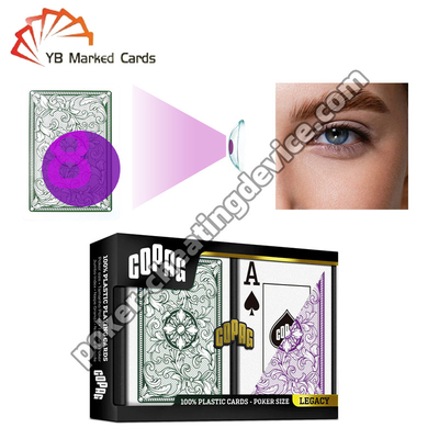 Copag Legacy Series Σημείωση Παιχνιδιού Κάρτες Πράσινο / μωβ σύνολο πακέτων