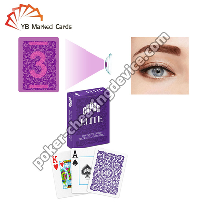 Copag Elite επαγγελματική αόρατη σήμανση καρτών Purple Single Deck