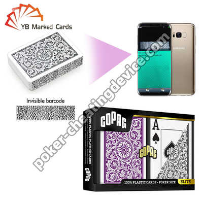 Copag 1546 Barcode Side Σημαντικές κάρτες Jumbo Index Πιόλε / Γκρι Διπλό Deck Set