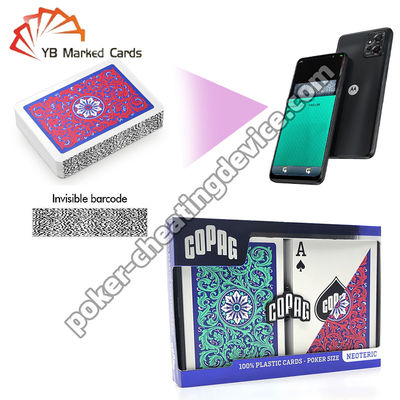 Copag Neoteric Invisible Barcoded Decks Regular Index Κόκκινο / Πράσινο Διπλό κατάστρωμα