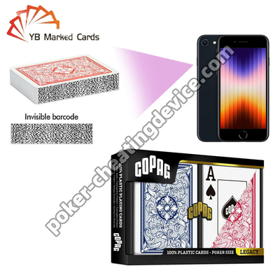 Πλαστικό Copag Legacy Σημειωμένες κάρτες με barcode Jumbo Index Κόκκινο / μπλε διπλό κατάστρωμα