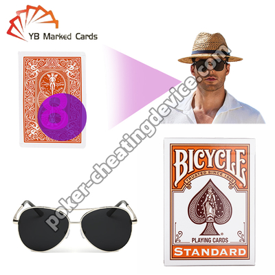 Ποδήλατο φωτεινές κάρτες πόκερ με υπέρυθρη αόρατη μελάνη