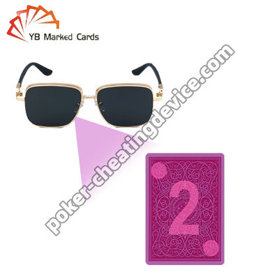 Υπερκόκκινες κάρτες με σήμανση Ηλιακά γυαλιά για σήμανση χαρτών