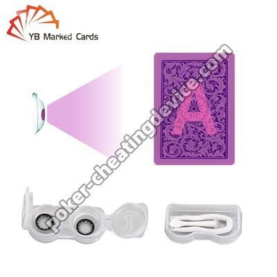 Ακροφθάλμιοι Φακοί Επαφής για Σημαδεμένες Τραπουλόχαρτα με Αόρατο Μελάνι